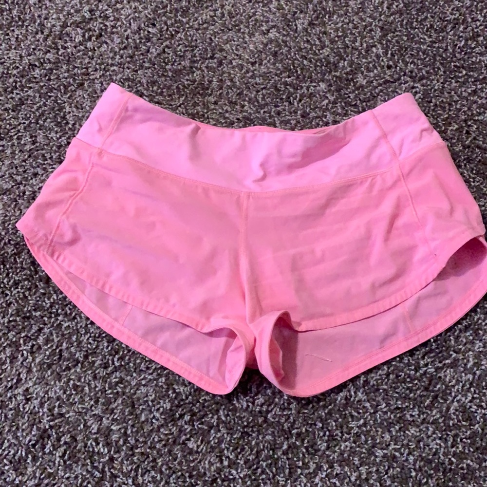 Lululemon Speed Up Short 2.5” Pink Shell